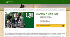 Desktop Screenshot of getordained.org