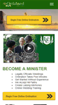 Mobile Screenshot of getordained.org
